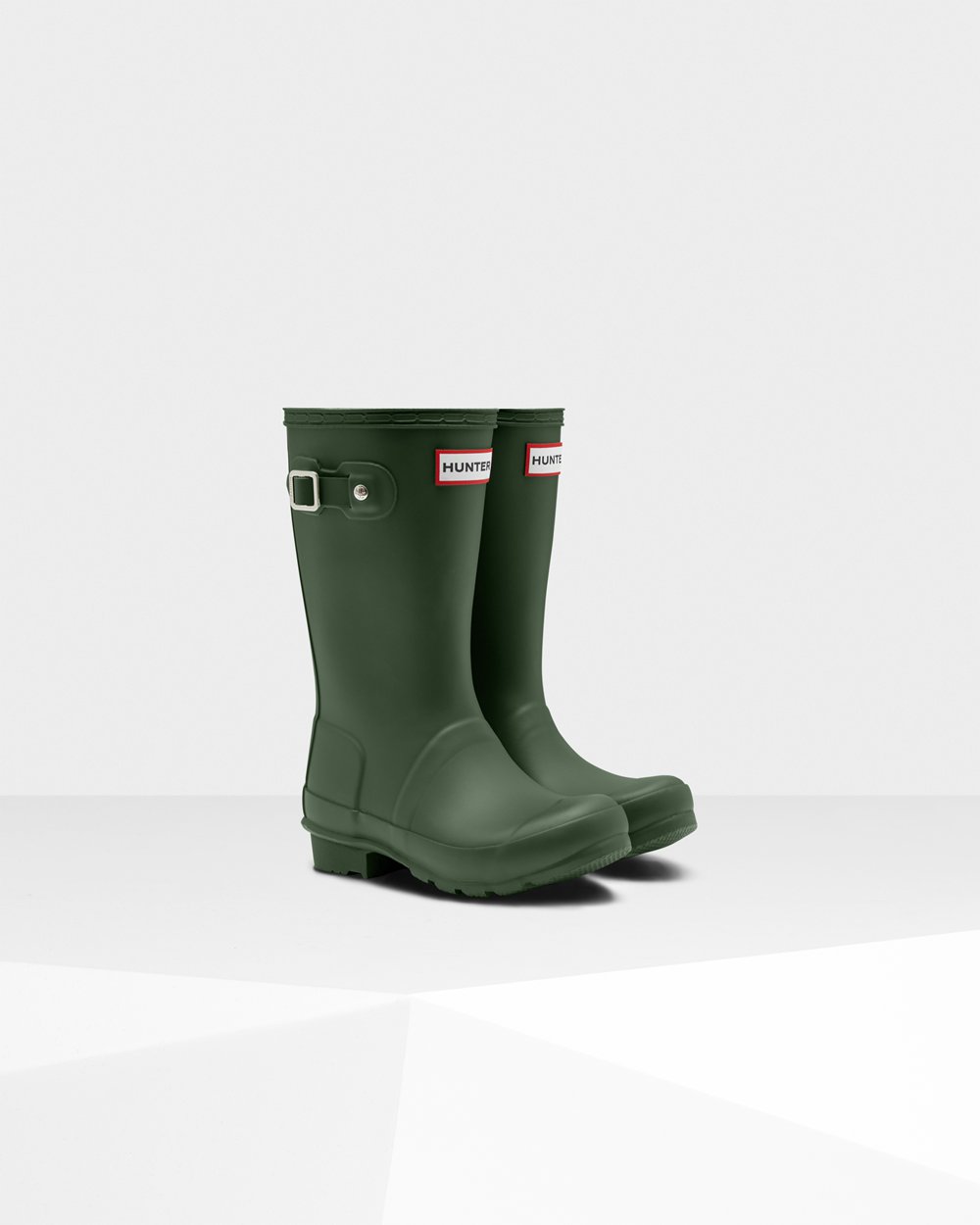 Hunter Niños Original Big - Botas de Lluvia Verde - 136-PLDIWM